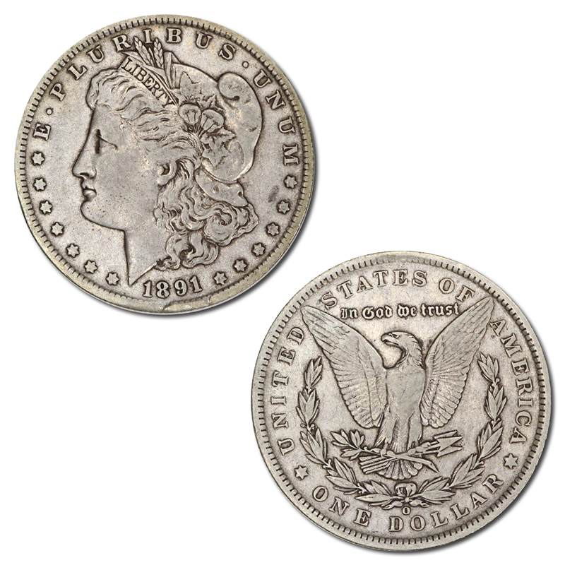 USA 1891 O New Orleans Morgan Silver Dollar