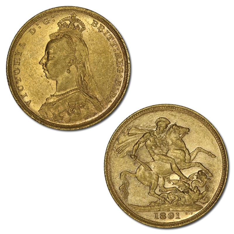 1891 Sydney Gold Sovereign Lustrous nUNC