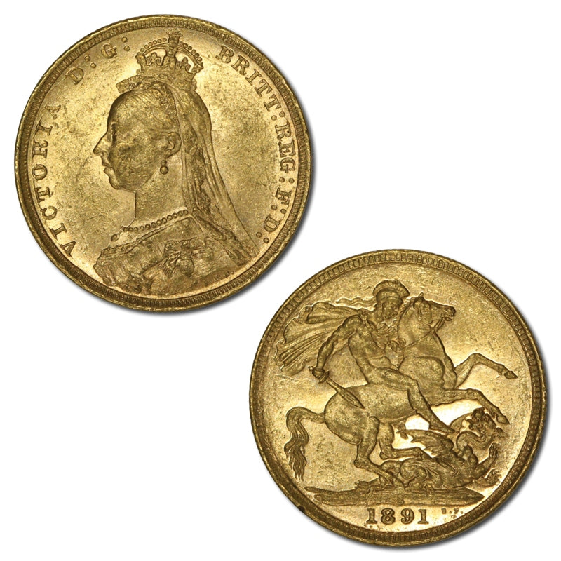1891 Sydney Jubilee Gold Sovereign UNC/nUNC