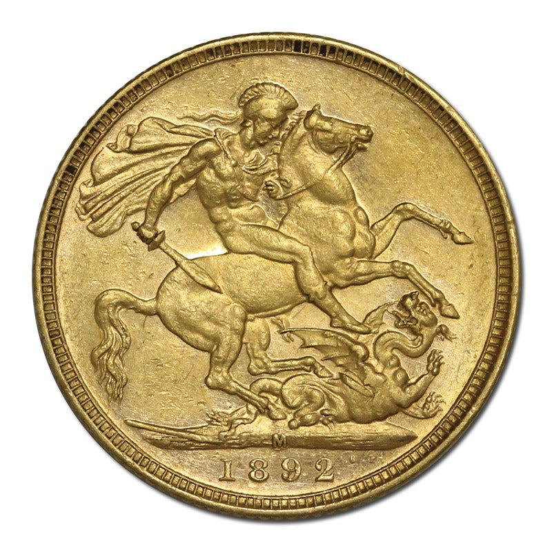 1892 Melbourne Victoria Jubilee Head Gold Sovereign EF