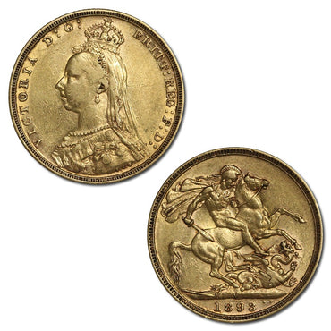 1893 Melbourne Victoria Jubilee Gold Sovereign VF
