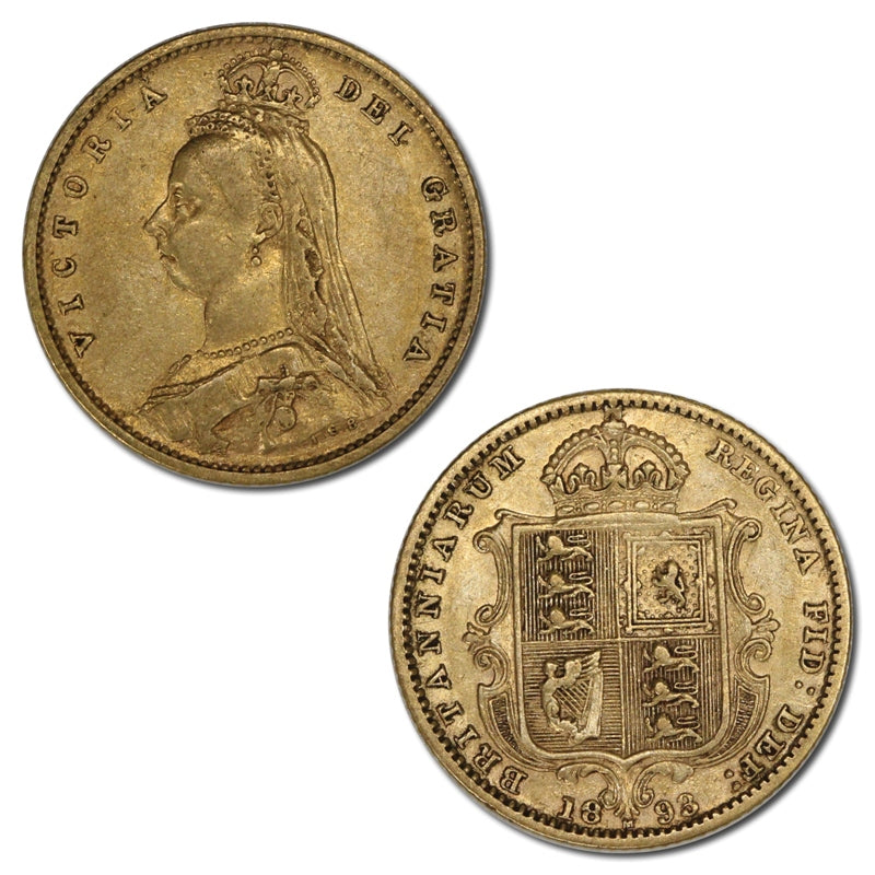 1893 Melbourne Jubilee Gold Half Sovereign VF