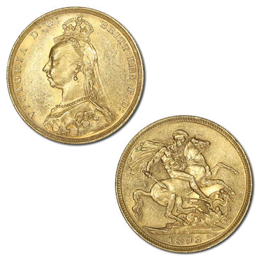 1893 Melbourne Victoria Jubilee Gold Sovereign Lustrous nUNC