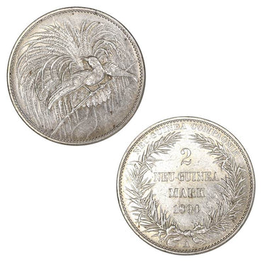 German New Guinea 1894A Silver 2 Mark KM#6