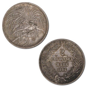 German New Guinea 1894A Silver 2 Mark KM#6