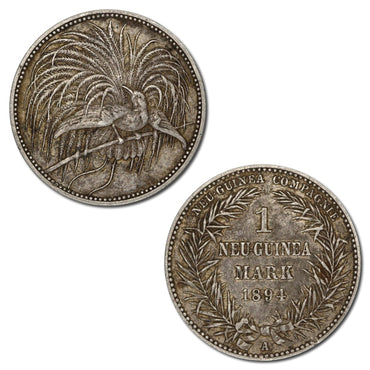 German New Guinea 1894A Silver 1 Mark