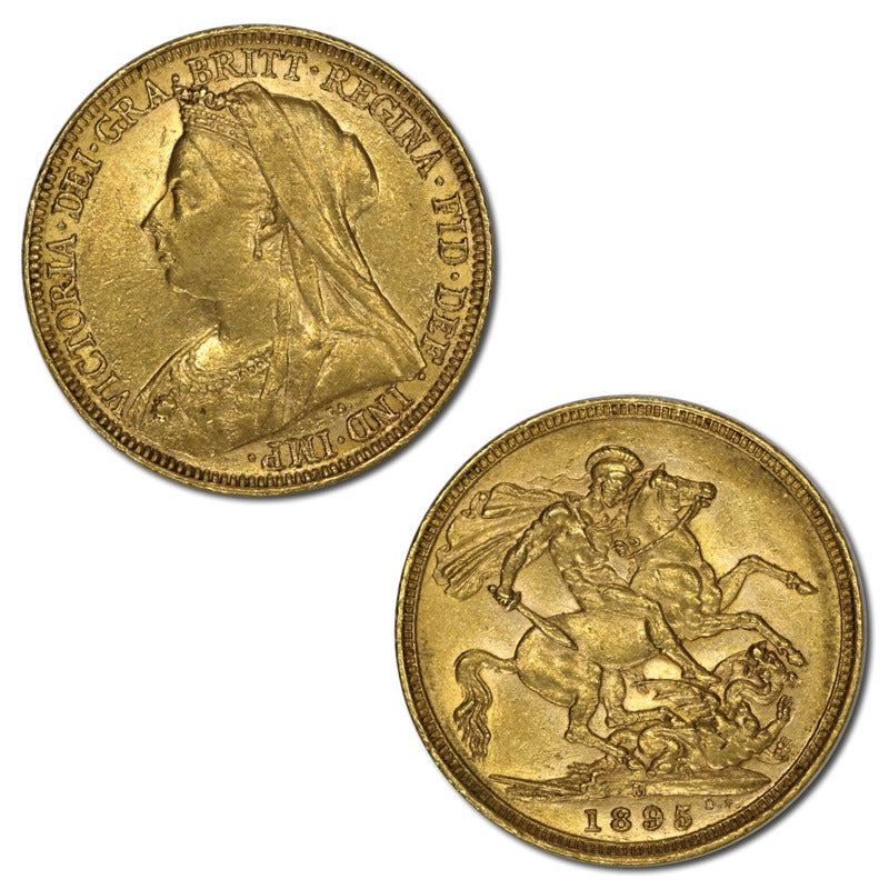 1895 Melbourne Gold Sovereign VF