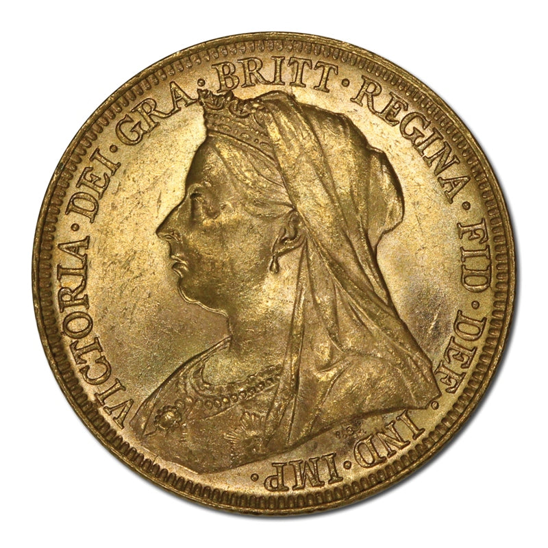 1895 Melbourne Gold Sovereign Lustrous GEM UNC
