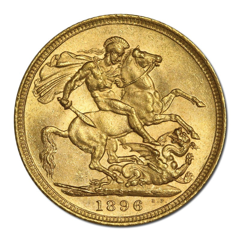 1896 Sydney Victoria Veiled Gold Sovereign Lustrous UNC