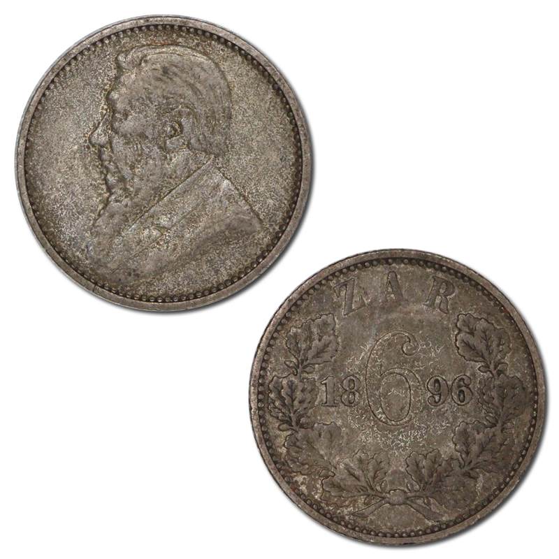 South Africa 1896 Kruger Gold & Silver Set of 7