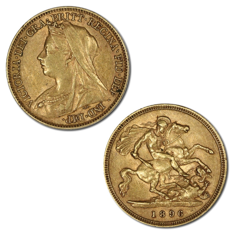 Great Britain 1896 Gold Half Sovereign VF