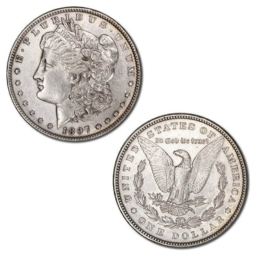 USA 1897 Philadelphia Morgan Silver One Dollar