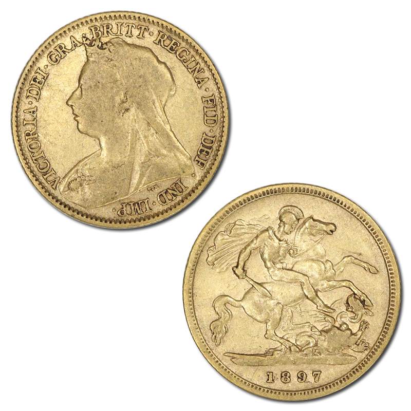 1897 Sydney Gold Half Sovereign FINE