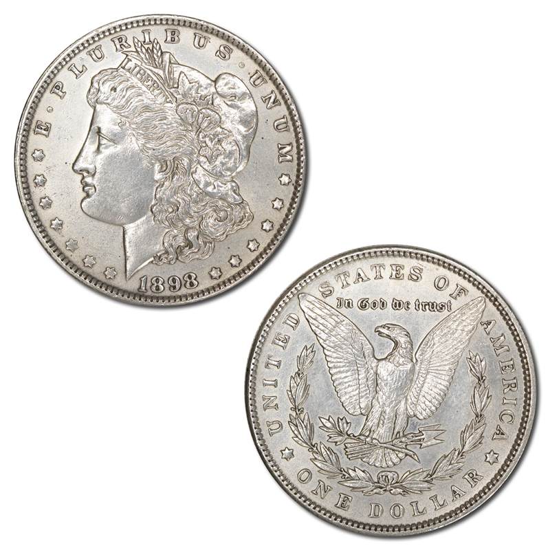 USA 1898 Philadelphia Morgan Silver Dollar