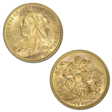 1898 Melbourne Victoria Veiled Gold Sovereign Lustrous UNC