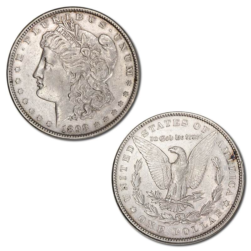 USA 1898 Philadelphia Morgan Silver Dollar