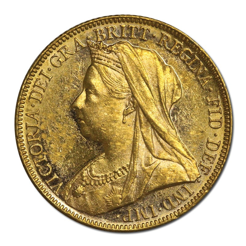 1899 Melbourne Victoria V/H Gold Sovereign Lustrous UNC