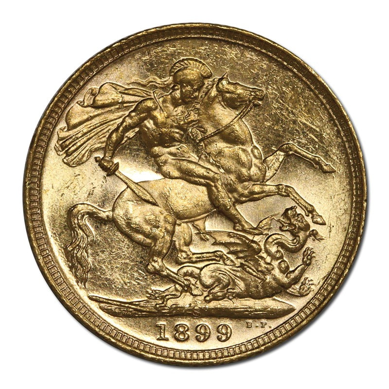1899 Sydney Victoria Veiled Head Gold Sovereign Lustrous UNC