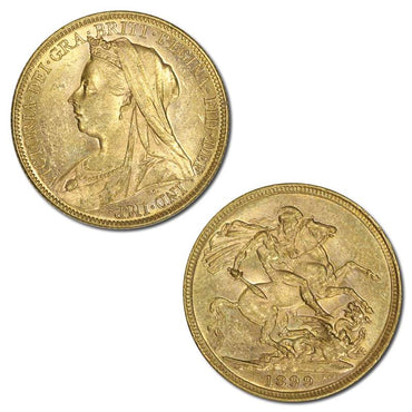 1899 Melbourne Victoria V/H Gold Sovereign Lustrous UNC