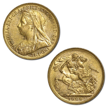 1900 Melbourne Victoria V/H Gold Sovereign Lustrous nUNC