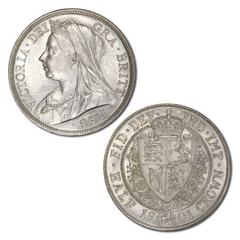 Great Britain 1901 Victoria Silver Halfcrown