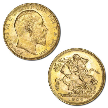 1902 Melbourne Edward VII Gold Sovereign Lustrous UNC