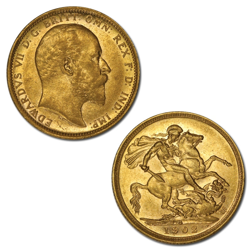 1902 Sydney Edward VII Gold Sovereign EF
