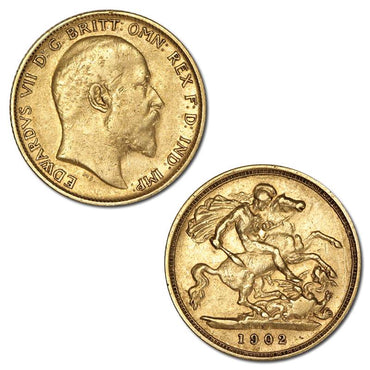 1902 Sydney King Edward VII Gold Half Sovereign Fine