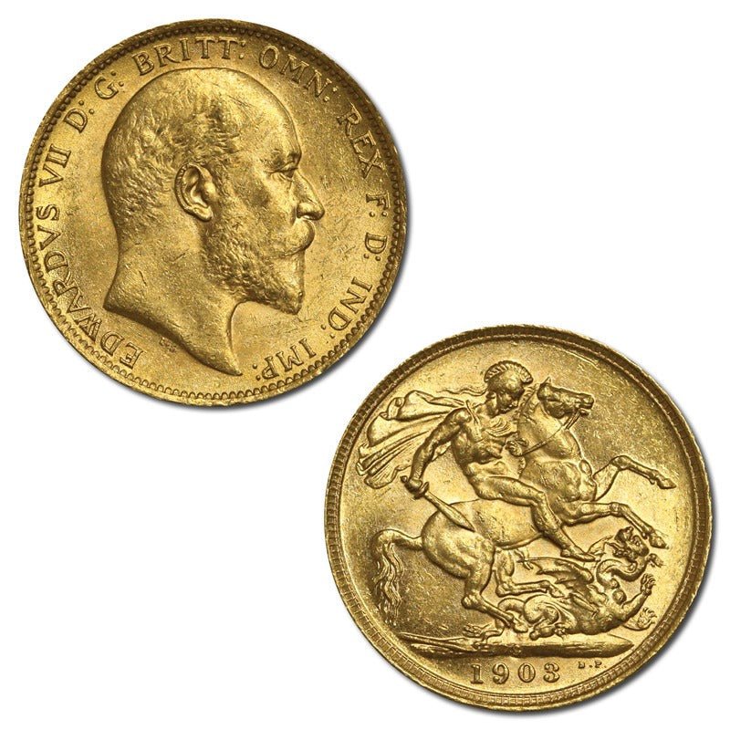 1903 Sydney King Edward VII Gold Sovereign Lustrous UNC