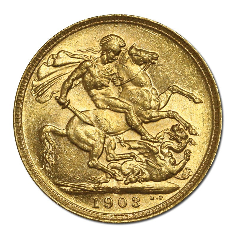 1903 Sydney King Edward VII Gold Sovereign Lustrous UNC