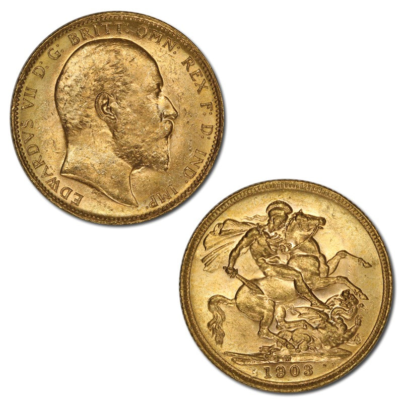 1903 Melbourne Gold Sovereign Lustrous UNC