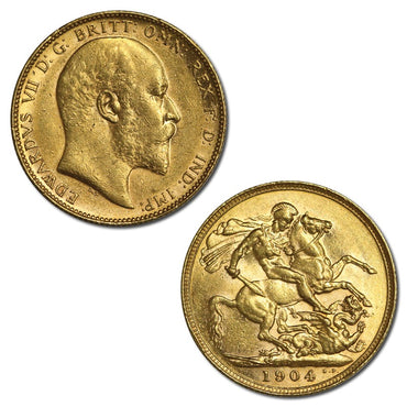 1904 Perth King Edward VII Gold Sovereign EF