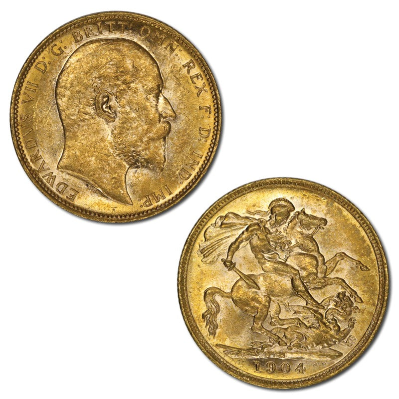 1904 Melbourne Gold Sovereign Lustrous UNC
