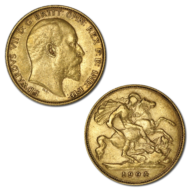 1904 Perth Edward VII Gold Half Sovereign VF