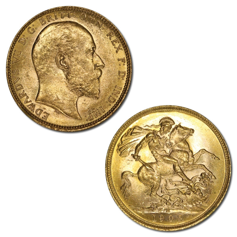 1905 Melbourne Gold Sovereign Lustrous UNC