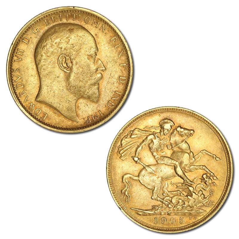 1905 Sydney Edward VII Gold Sovereign VF