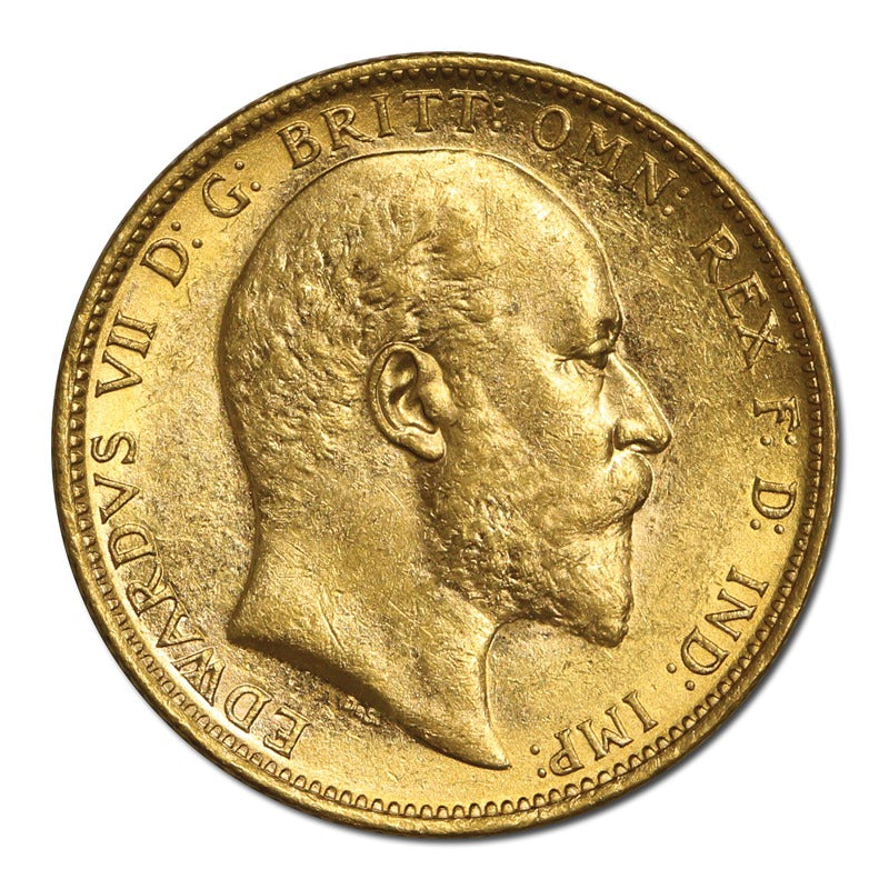 1906 Melbourne Edward VII Gold Sovereign Lustrous UNC