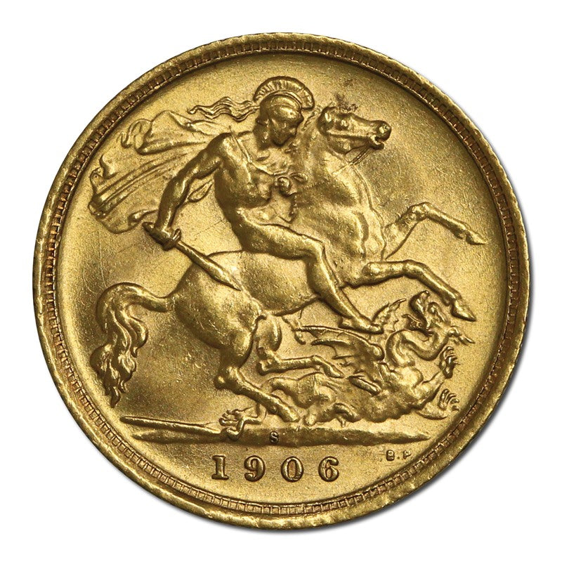 1906 Sydney Gold Half Sovereign Lustrous UNC