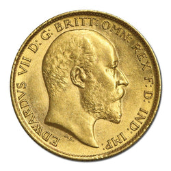 1906 Sydney Gold Half Sovereign Lustrous UNC
