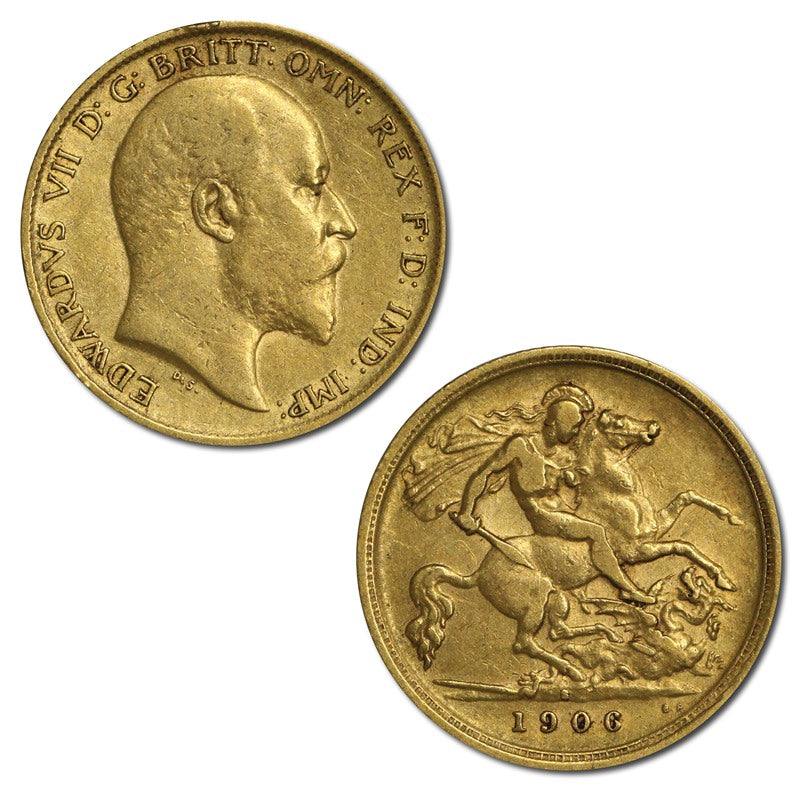 1906 Sydney Gold Half Sovereign VF