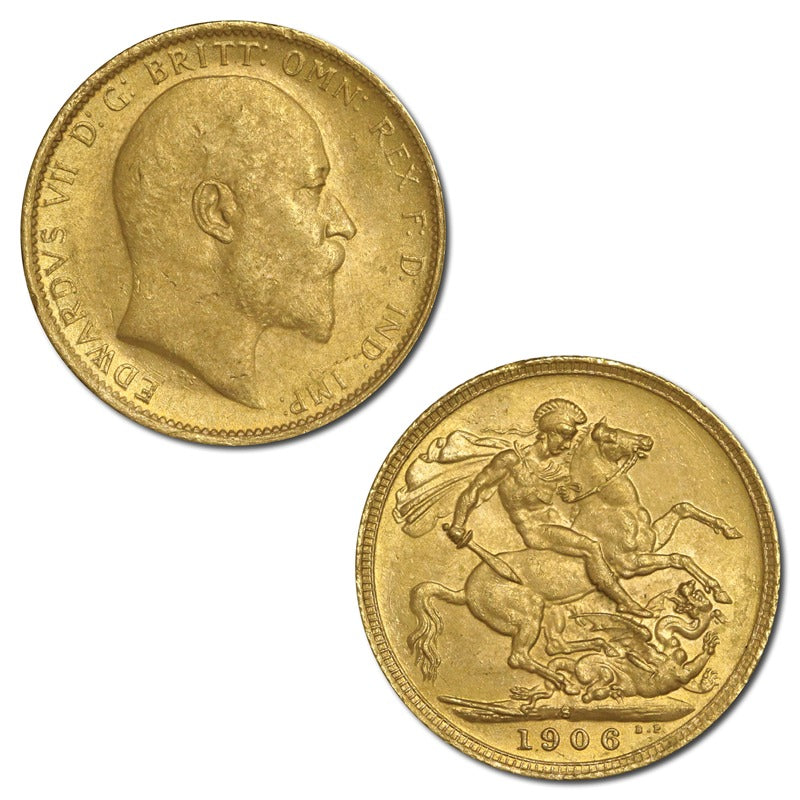 1906 Sydney King Edward VII Gold Sovereign Lustrous UNC