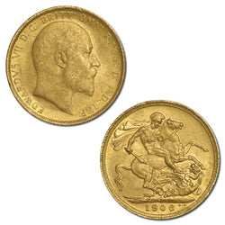 1906 Sydney King Edward VII Gold Sovereign Lustrous UNC