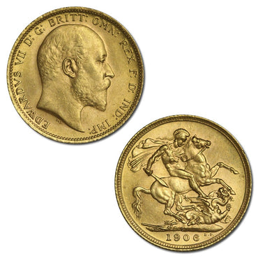 1906 Sydney King Edward VII Gold Sovereign Lustrous nUNC