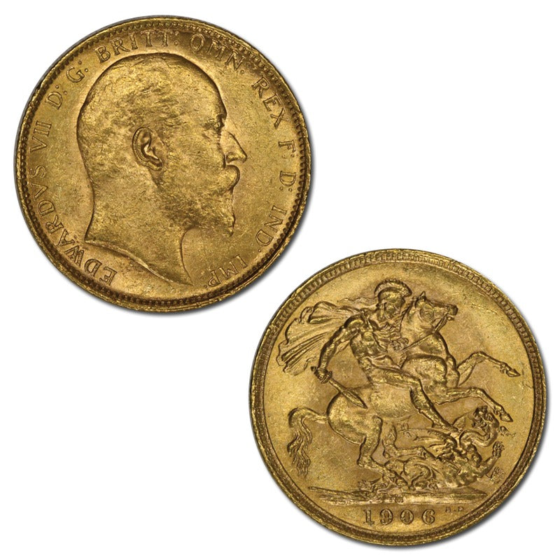 1906 Melbourne Gold Sovereign Lustrous UNC