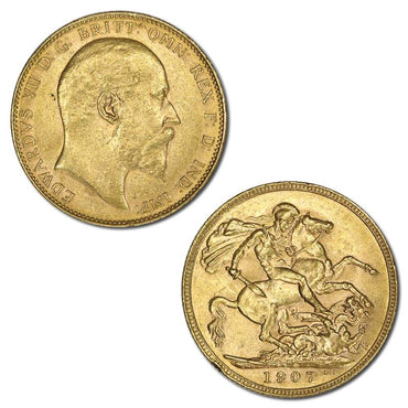 1907 Perth King Edward VII Gold Sovereign EF