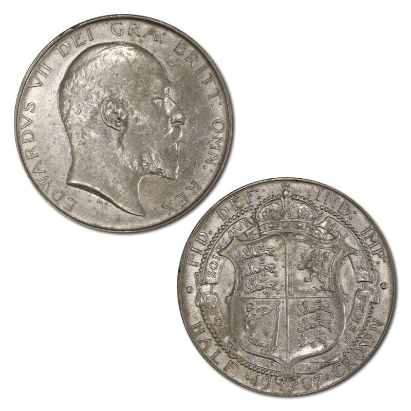 Great Britain 1907 Edward VII Silver Halfcrown