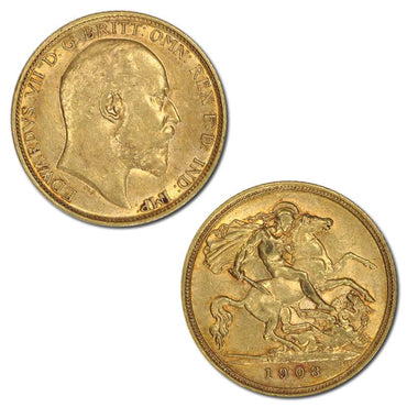 1908 Sydney King Edward VII Gold Half Sovereign