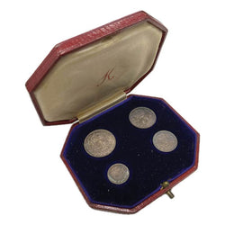 Great Britain 1908 Edward VII Maundy Set Cased