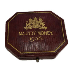 Great Britain 1908 Edward VII Maundy Set Cased