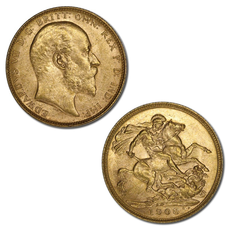1908 Perth Gold Sovereign Lustrous UNC